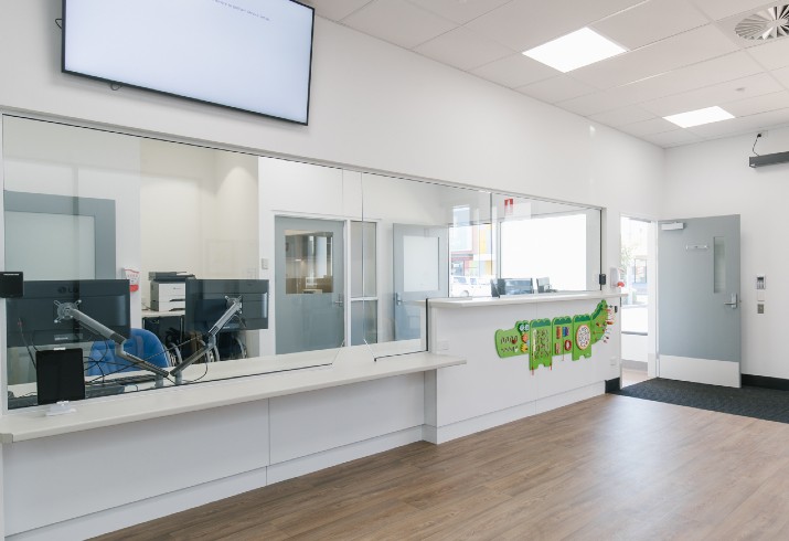 Reception area Bunbury outpatients facility 