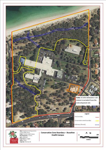 Busselton site map