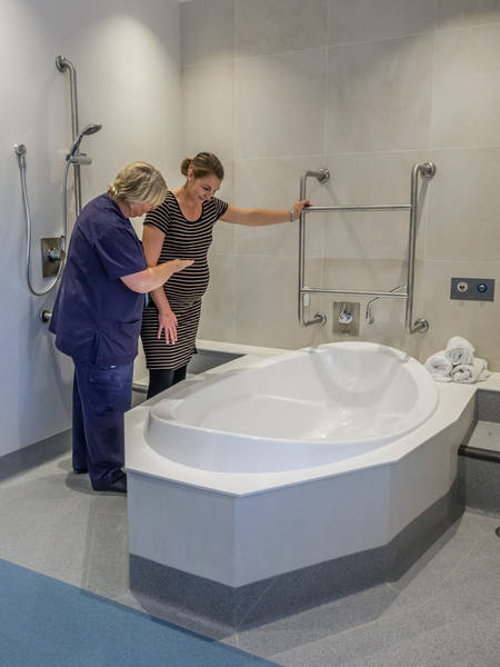 Busselton birthing suite with staff