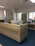 Staff workstation at Harvey Health Service.