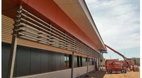 Side exterior of Onslow Health Service.