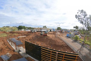 Construction progress.