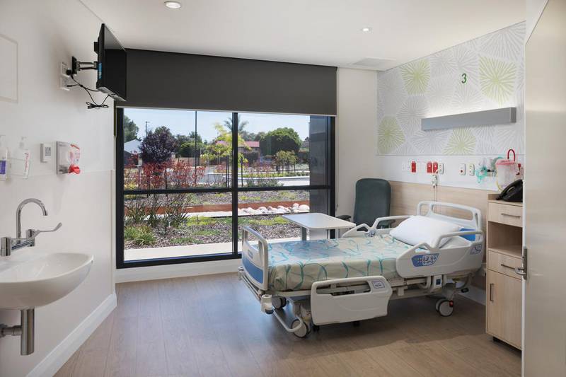 Inside the inpatient room.
