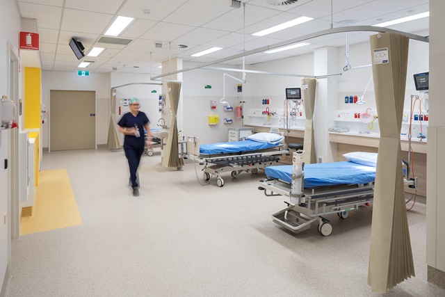 Post-operative recovery ward.