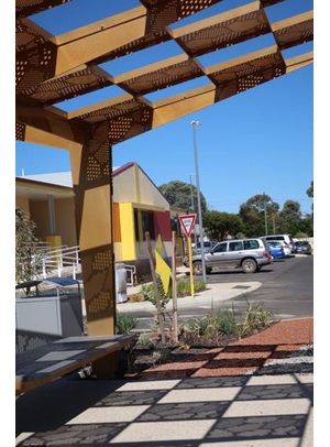 Structure at Merredin Health Service.