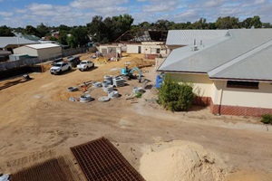 Progress of new Emergency Department.