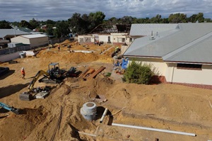Progress of new Emergency Department.