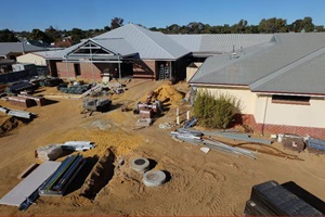 Progress of new Emergency Department.