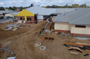 Progress of new Emergency Department.