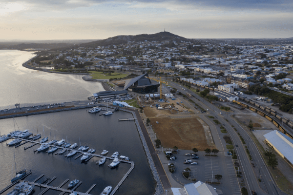 Albany aerial view