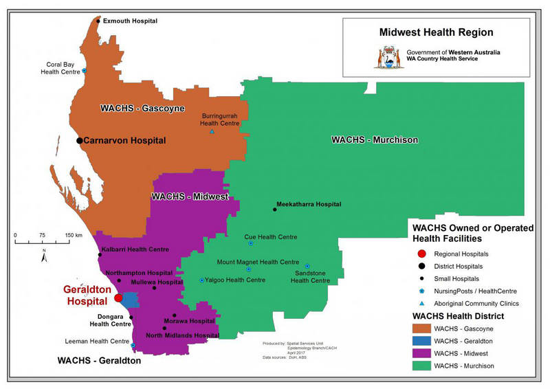 Map of Midwest Health Region