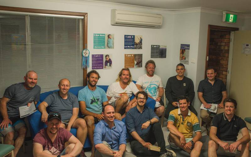 Participants from the inaugural Circle of Security course for Dads run in Busselton last year