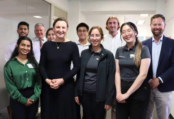 Intern pharmacists with Health Minister, WACHS Chief Executive and Chief Pharmacist