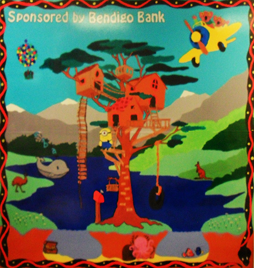 The new child-friendly mural designed by students at Collie Senior High School.